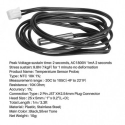 Ntc 10k Ohm Sonde de capteur de température thermique numérique étanche 1m