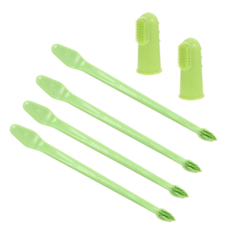 Hair Brush Cleaning Tool Pet Oral Brushes Dog Oral Brush Dog Finger Brushes Dog Finger Toothbrush Pet Double- End [...]
