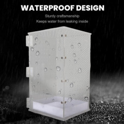 Reptile Terrarium Tank Acrylic Highly Transparent Habitat Tank For Leopard Gecko Snake Frog