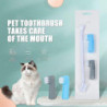 Pet Toothbrush Set Dog Toothbrush Double Head Three Piece Set Pet Finger Brush