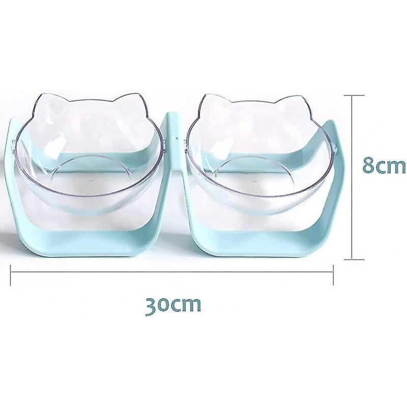 Gamelle Pour Chat Plateforme Incline 15 , Anti-dversement Rglable, Bol Pour Nourriture Et Eau Pour Chats Et Chiens [...]