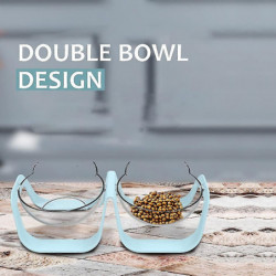 Gamelle Pour Chat Plateforme Incline 15 , Anti-dversement Rglable, Bol Pour Nourriture Et Eau Pour Chats Et Chiens [...]