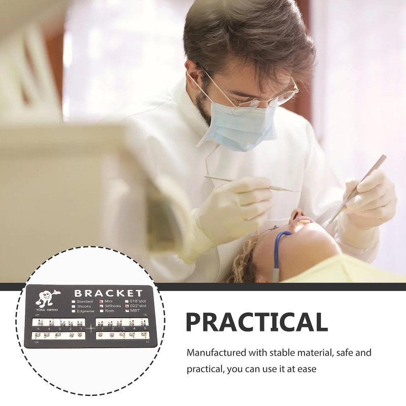 20 Pcs Acier Inoxydable Supports D’accolade Mini Oral Brace Brackets Métal Dents Brackets Fournitures Dentaires