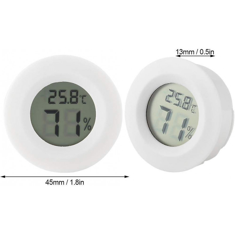 Temperature Humidity Meter for Reptile Temperature and Humidity Monitor with Large LCD Display