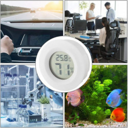 Temperature Humidity Meter for Reptile Temperature and Humidity Monitor with Large LCD Display