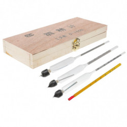 4 Pcs Alcool Densimètre Testeur Éthylomètre Testeur Alcool Compteur Densimètre Densimètre En Verre Densimètre Kit