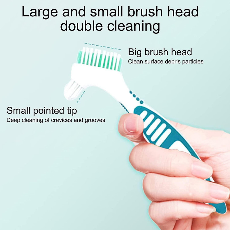 2 Sets Of Acsergery Toothbrush Denture Covers, Double-headed Toothbrush Covers, Denture