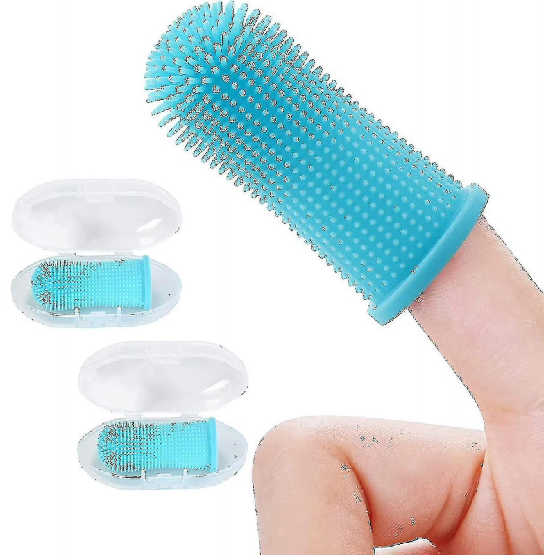 Dog Toothbrush, Safe Finger Toothbrush For Dogs Easy Teeth Cleaning, Washable Dog Tooth Brush, (2 Pack) Soft Pet [...]