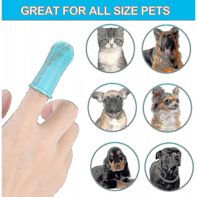 Dog Toothbrush, Safe Finger Toothbrush For Dogs Easy Teeth Cleaning, Washable Dog Tooth Brush, (2 Pack) Soft Pet [...]