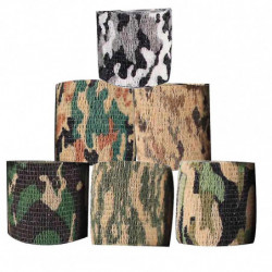 6pcs Auto-adhésif Extérieur Stretch Camo Camouflage Ruban Bandage Chasse Fusil Wrap