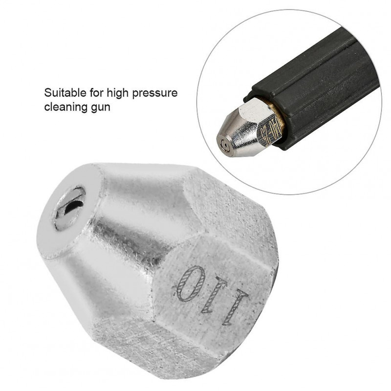 Cleaning Pipe Nozzle 25-degree Fan Type 304 Stainless Steel M14 Female Thread Replacement Kit