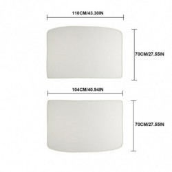 Toit de voiture segmenté Écran solaire dédié Pare-soleil Isolation thermique pour Tesla Model3 / y