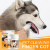 Teeth Cleaning Finger Wipes For Dogs & Cats, Disposable Dog Breath Freshener Wipes, Reduces Plaque Freshens Breath,hw