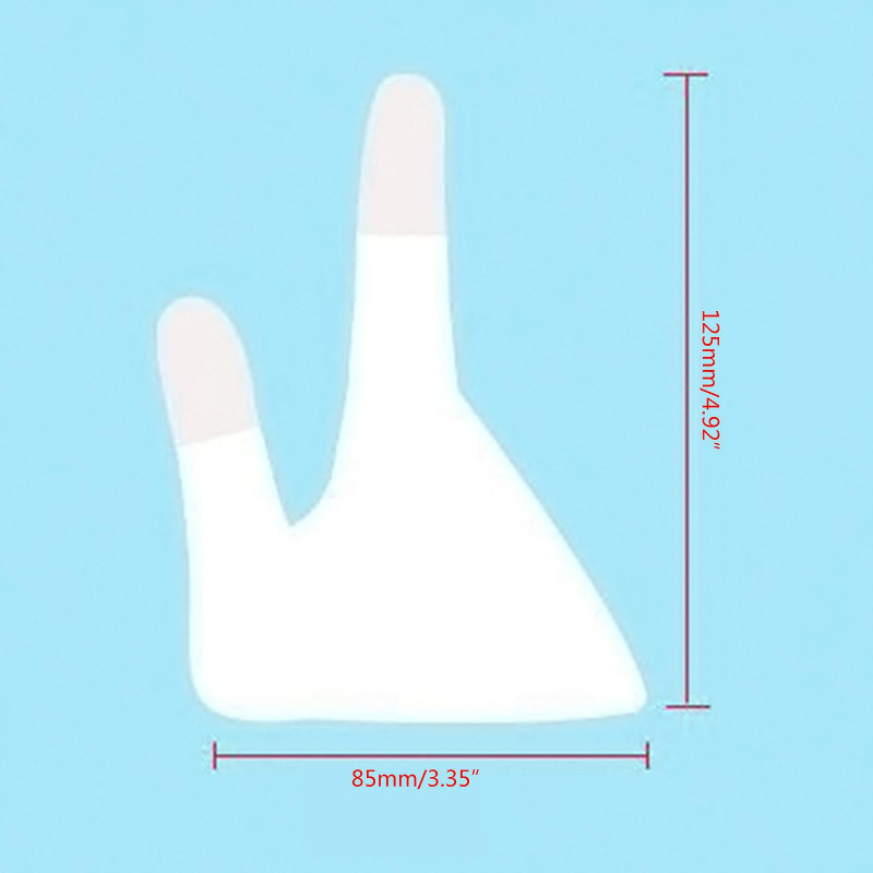 Dog Finger Toothbrush 2-fingers Design Teeth Cleaning For Cats Dogs Washable