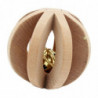 Pet Dog Cat Wooden Ball Bell Toy Training Chew Sound Activity Toy Dia. 7cm