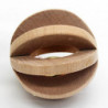 Pet Dog Cat Wooden Ball Bell Toy Training Chew Sound Activity Toy Dia. 7cm