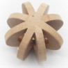 Pet Dog Cat Wooden Ball Bell Toy Training Chew Sound Activity Toy Dia. 7cm