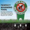 4 Pieces No Poop Dog Signs Be Respectful No Pooping Dog Lawn Signs No Dog Poop Yard Signs-XT