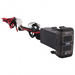 Dual Temperature Display Inside And Outside The Car Dual Temperature Sensor Compatible With Prado Prius -sx