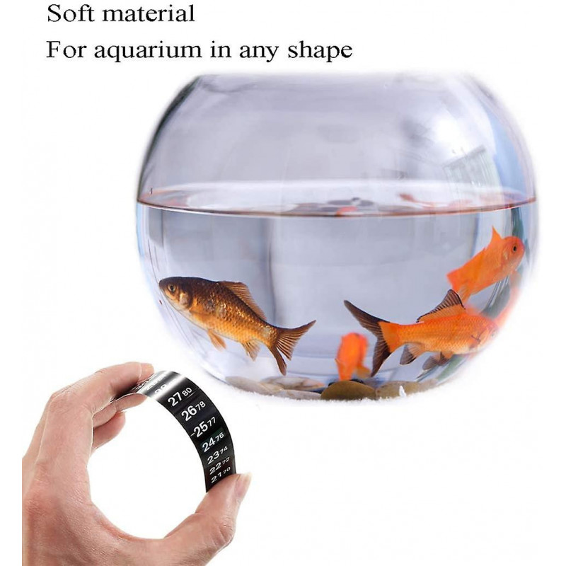 5pcs Bandes de thermomètre Double proportion Adhésif Autocollants Lecture instantanée