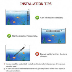 400w Fish Tank Heating Rod avec thermomètre et affichage numérique LED Plongée Aquarium Heater Titanium Heating Rod