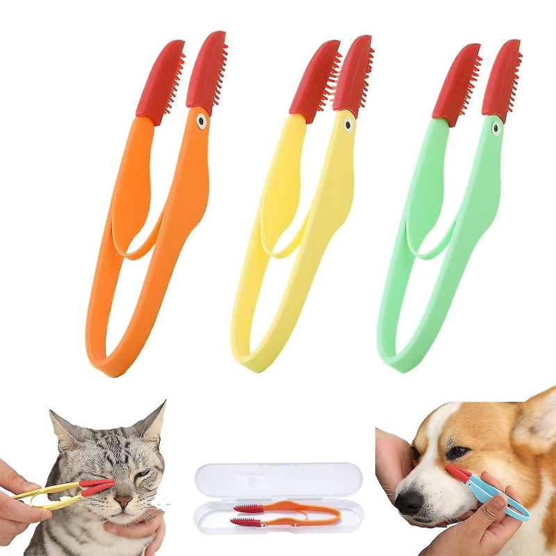 Cat Head Brush, Cat Acne Cleaner Pet Eye Comb Brush Pet Tear Stain Remover Comb Pet Tear Marks Brush, Gentle [...]