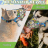 Muselière pour chien, muselière en silicone pour petits chiens de taille moyenne, muselière à cage souple pour [...]