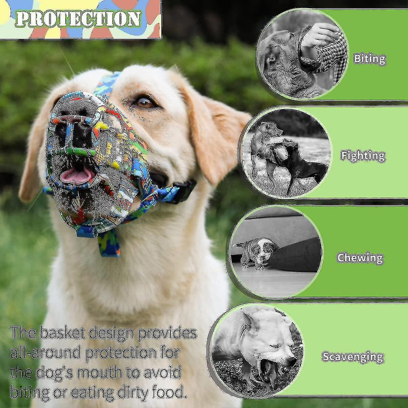 Muselière pour chien, muselière en silicone pour petits chiens de taille moyenne, muselière à cage souple pour [...]