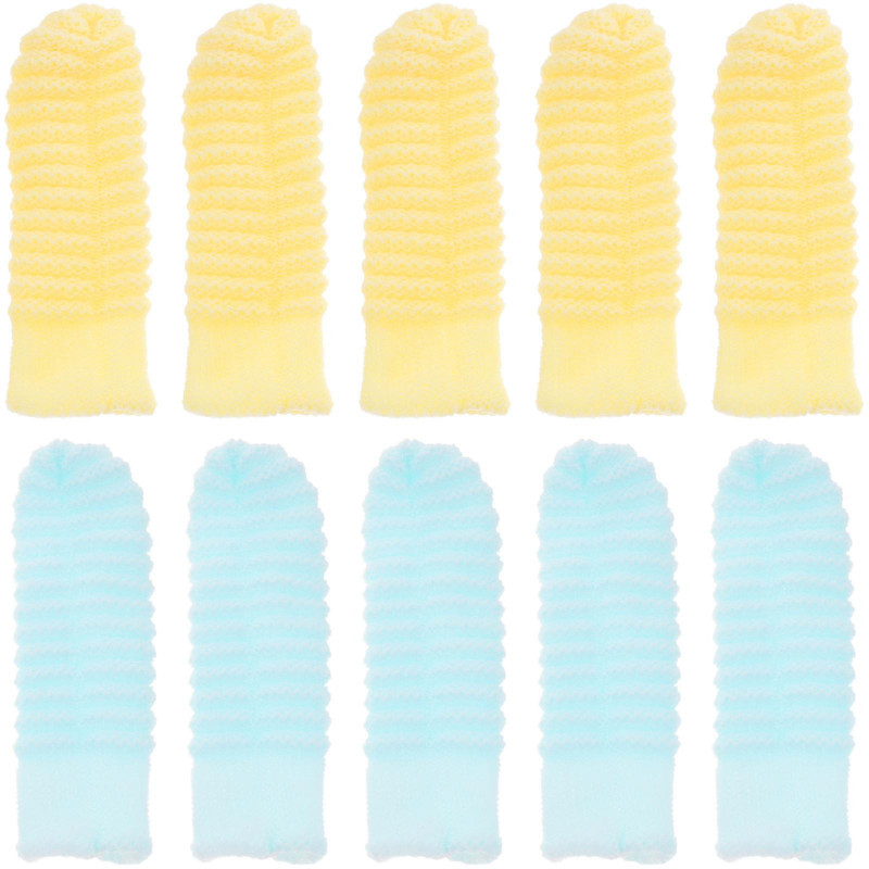 10Pcs Pet Toothbrush for Small Dogs Finger Sleeve Toothbrush Large Dogs Finger Toothbrush