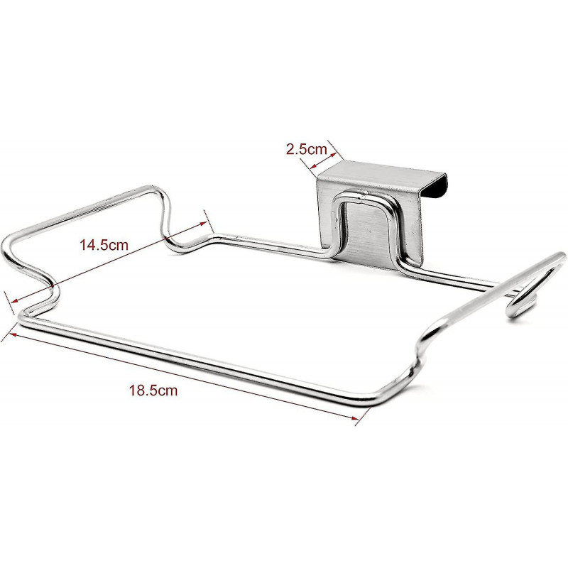 Hanging Trash Bag Holder, Stainless Steel Door Back Garbage Bag Rubbish Bag Hanger For Kitchen Cupboard Cabinets [...]