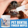 Dog Dental Cleaning Wipes Disposable Pet Dental Finger Gloves Teeth Hygienes