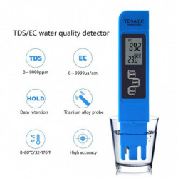 Lcd- Digital- Water Quality Tester Ec/tds/temp Meter For Aquarium Fish-tank Pool