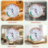 Thermomètre Hygromètre Thermomètre Mur Jardin Maison Chambre Fahrenheit Accessoires