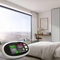 Indoor Air Quality Monitor Co2 Meter Temperature & Humidity Lcd Screen Display 400-5000ppm Used For Home Office Durable