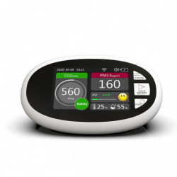 Indoor Air Quality Monitor Co2 Meter Temperature & Humidity Lcd Screen Display 400-5000ppm Used For Home Office Durable