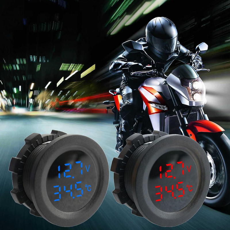 New Digital Dual Temperature Display And Modified Voltmeter Test Display Meter Digital Voltage Measurement Two-digit