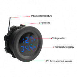 New Digital Dual Temperature Display And Modified Voltmeter Test Display Meter Digital Voltage Measurement Two-digit