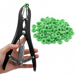 Pinces à castrer les porcs d’élevage et Anneaux en caoutchouc Enlèvement de la queue des animaux Porcs Mouton [...]