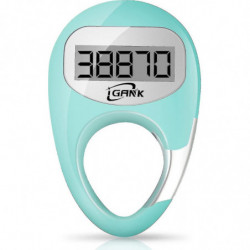 Podomètre de marche simple 3d Compteur de pas Pour Hommes Femmes Enfants - Turquoise-