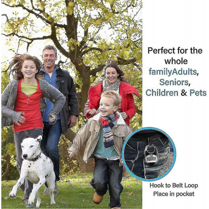 Podomètre de marche simple 3d Compteur de pas Pour Hommes Femmes Enfants - Turquoise-