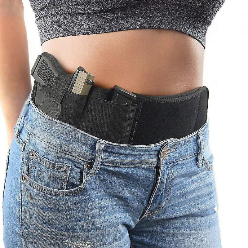 Tactical belly gun holster belt concealed carry waist band pistol holder