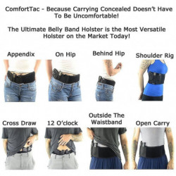 Tactical belly gun holster belt concealed carry waist band pistol holder