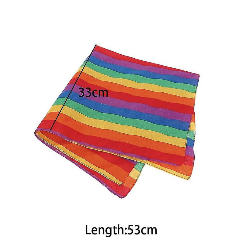 Bandeau arc-en-ciel mignon filles yoga course sports headwear long élastique bande de cheveux