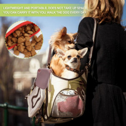 Silicone Dog Treat Pouch Portable Pet Snack Pack Training Outings Lightweight Odorless Attachable