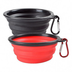 Bol de chien pliable, 2 Pcs Travel Dog Bowls pour chats et chiens