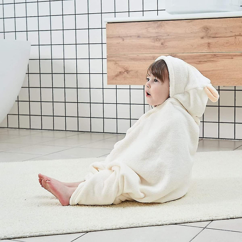 Bonnet de douche pour bébé avec couverture de casquette épaisse et serviette de douche à forte aspiration