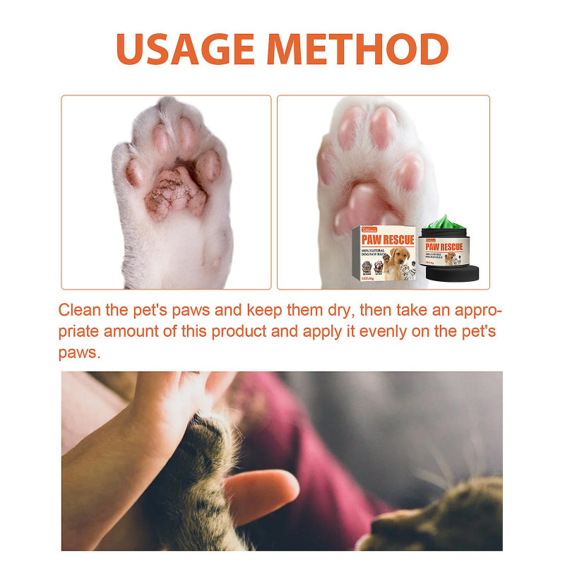 30g Pet Paw Balm, Moisturizing Paw Balm, Protects Dry Cracked Paws For Dogs Cats