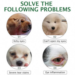 Pet-Specific Gentle Eye Wash, Tear Stain Removal, Eye Care, Mild Moisturization and Dirt Removal