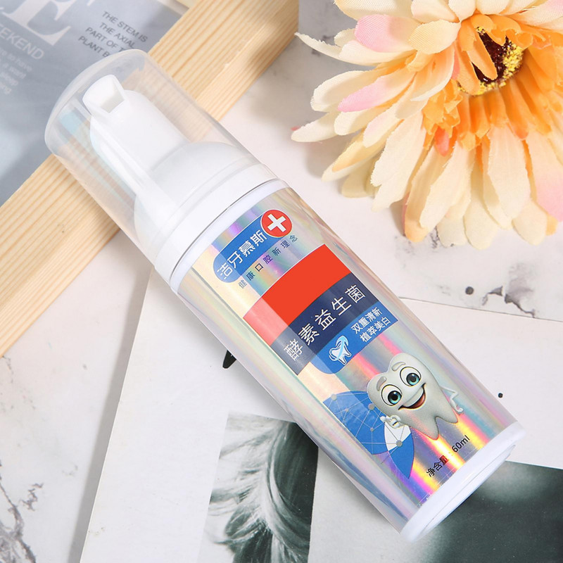 Children Teeth Cleaning Foam Toothpaste Strawberry Flavor Whitening Oral Care Mousse