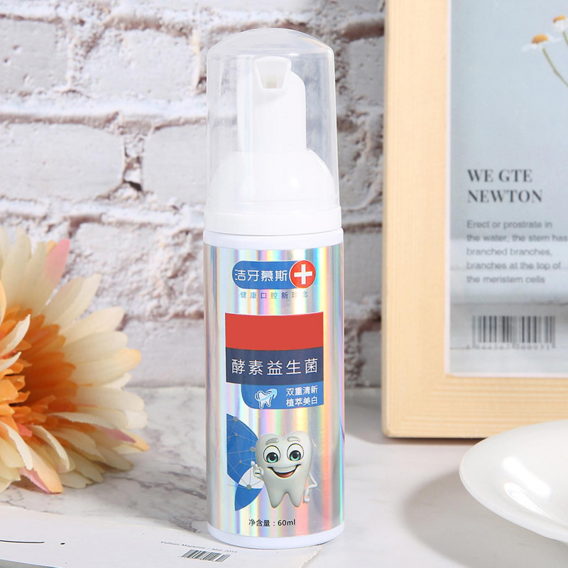 Children Teeth Cleaning Foam Toothpaste Strawberry Flavor Whitening Oral Care Mousse